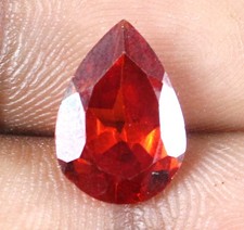 Mandarian Orange Spessartine Garnet 6.30 Ct Natural Pear Loose Gemstone T11916