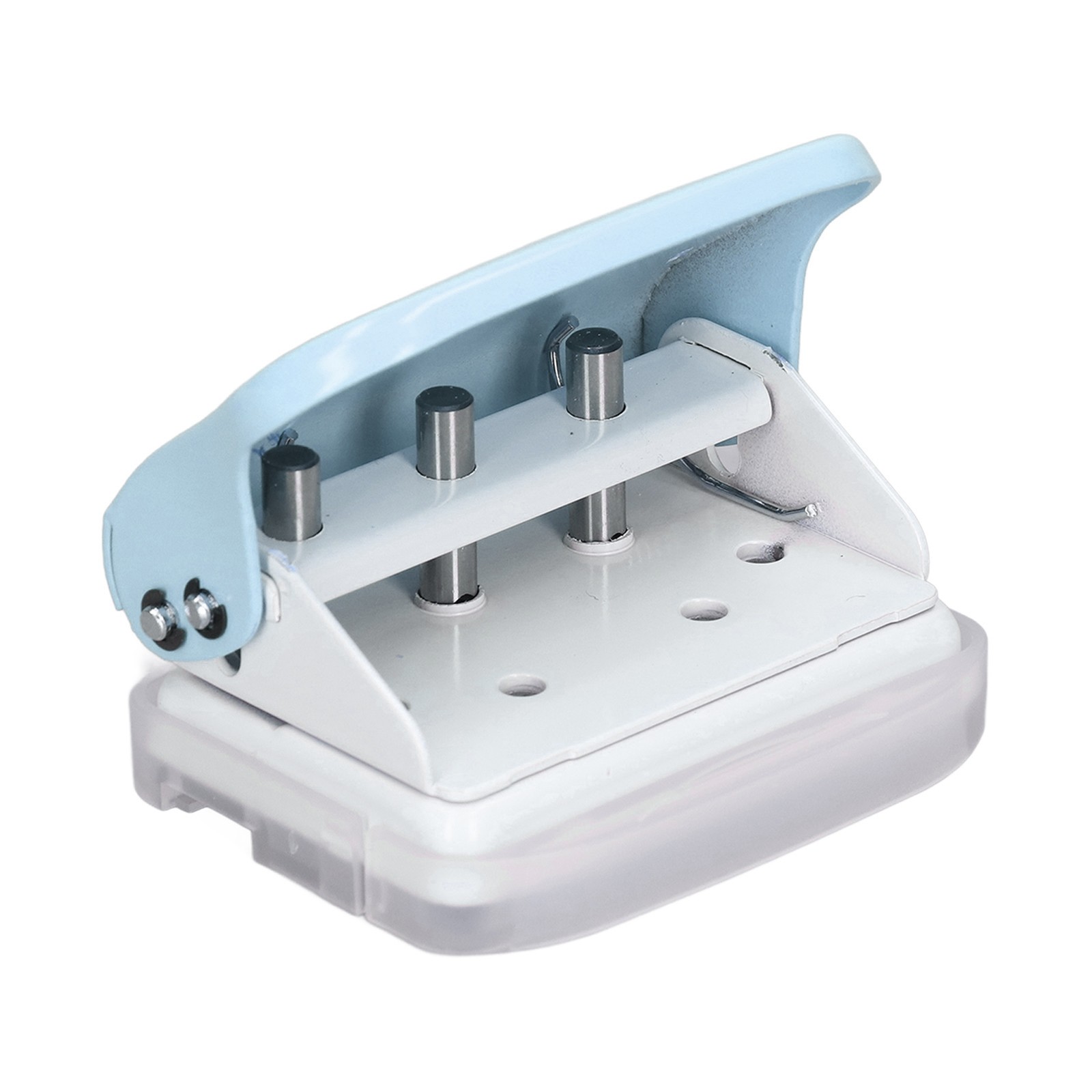 Hole Punch Ruler Design Quick Positioning 3 Holes Metal Paint Body Loose Leaf Pu