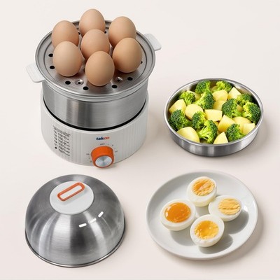 3-in-1 Electric Egg Cooker for Hard Boiled Eggs Poacher, Omelet Maker & Veget...