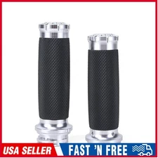1" Inch Hand Grips Handlebar Handle For Harley 883 Honda Motorcycle bike New