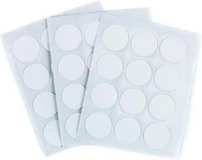 Furndiy 21Mm 72 Pcs White Self-Adhesive Screw Cover Caps - Screw & Nail Hiding -
