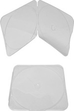  25 CDBP04CL CD Jewel Boxes 4mm Single 5" x 5" Clear Clamshell Cases Storage