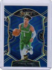 2020-21 Panini Select Concourse Tyrell Terry RC Retail Blue Silver Prizm Rookie