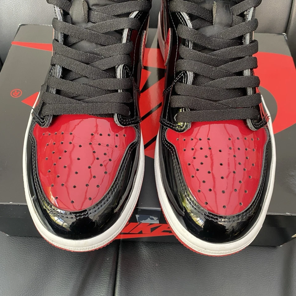Nike Air Jordan 1 Retro High OG Patent Bred UK 8, photo 2 of 5