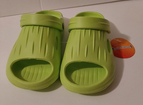 NWT Sole Selection Neon Green Sandals Clogs Unisex Girls Boys Size 3 - Picture 4 of 13