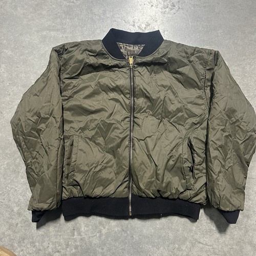 Browning Camo Hunting Puffer Bomber Jacket Reversible Green Men’s Large *Read - Picture 9 of 9
