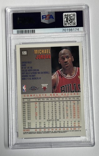 1997-98 Topps Chrome Michael Jordan #123 PSA NM 7 - Picture 2 of 2