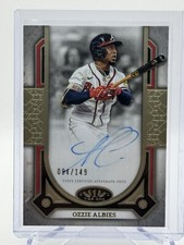 2024 Topps Tier One - Ozzie Albies Prime Performers Gold Foil Auto /149 - Braves