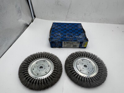 (Box of 2) PFERD Knot Wheel Brush 8  Outside Dia 5/8  A.H. EDP 81706 .023 CS