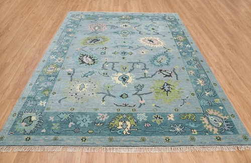 12x9 New Turkish Oushak Hand Knotted Wool Rug Living Area Rug - Picture 2 of 10