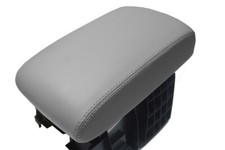 Console Lid Armrest Cover Leather For Subaru Tribeca 2006-2014 Gray