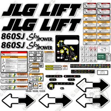 Fits JLG 860SJ Decal Kit Boom Lift Sky Power Sticker Set - 7 Year 3M Vinyl! 