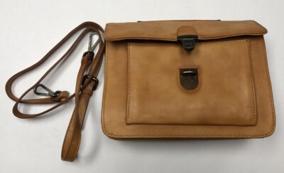 Italian Artisan Mini Vintage Handmade Genuine Leather Business Briefcase