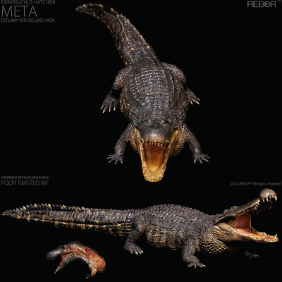 REBOR Deinosuchus Hatcheri Model META Deluxe Pack Crocodile 1/35