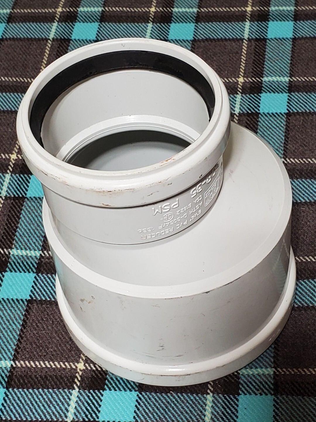 SDR35 PVC Gasketed Pipe Reducer 6" X 4" eBay