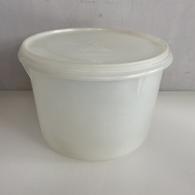 Vintage Tupperware Trockenfutter Aufbewahrung 229-7 14 x 20 cm luftdicht Sparer Aufbewahrung