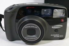 Vintage - SAMSUNG Maxima Zoom 900 AF Point  Shoot AF Fuzzy Logic Gray W/ Bag