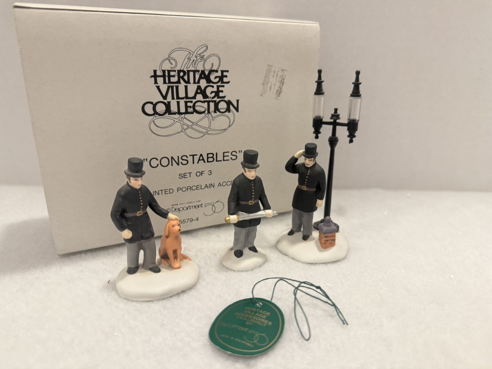 Dept 56 Heritage Village Constables w/box #5579-4 Set Of 3 Figurines MIB