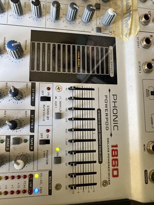 Phonic powerpod 1860 II パワードミキサー 16CH Used Phonic Powerpod 1860 II Powered Mixer | Guitar Center