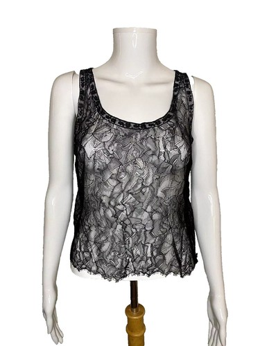 Express Womens Size S Mint Tank Top Lace Sheer Studs | eBay