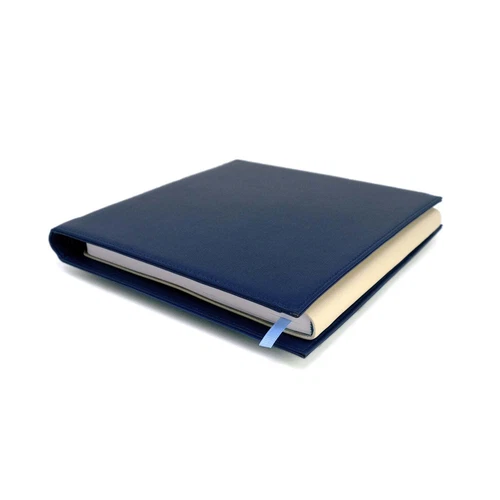 Ferris Wheel Press Fether Portfolio, Always Right in Midnight Blue- 7.7" x 8.1"