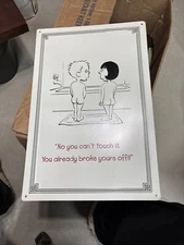 Novelty Sign Metal Funny Bathroom Garage Bar Pub Man Cave