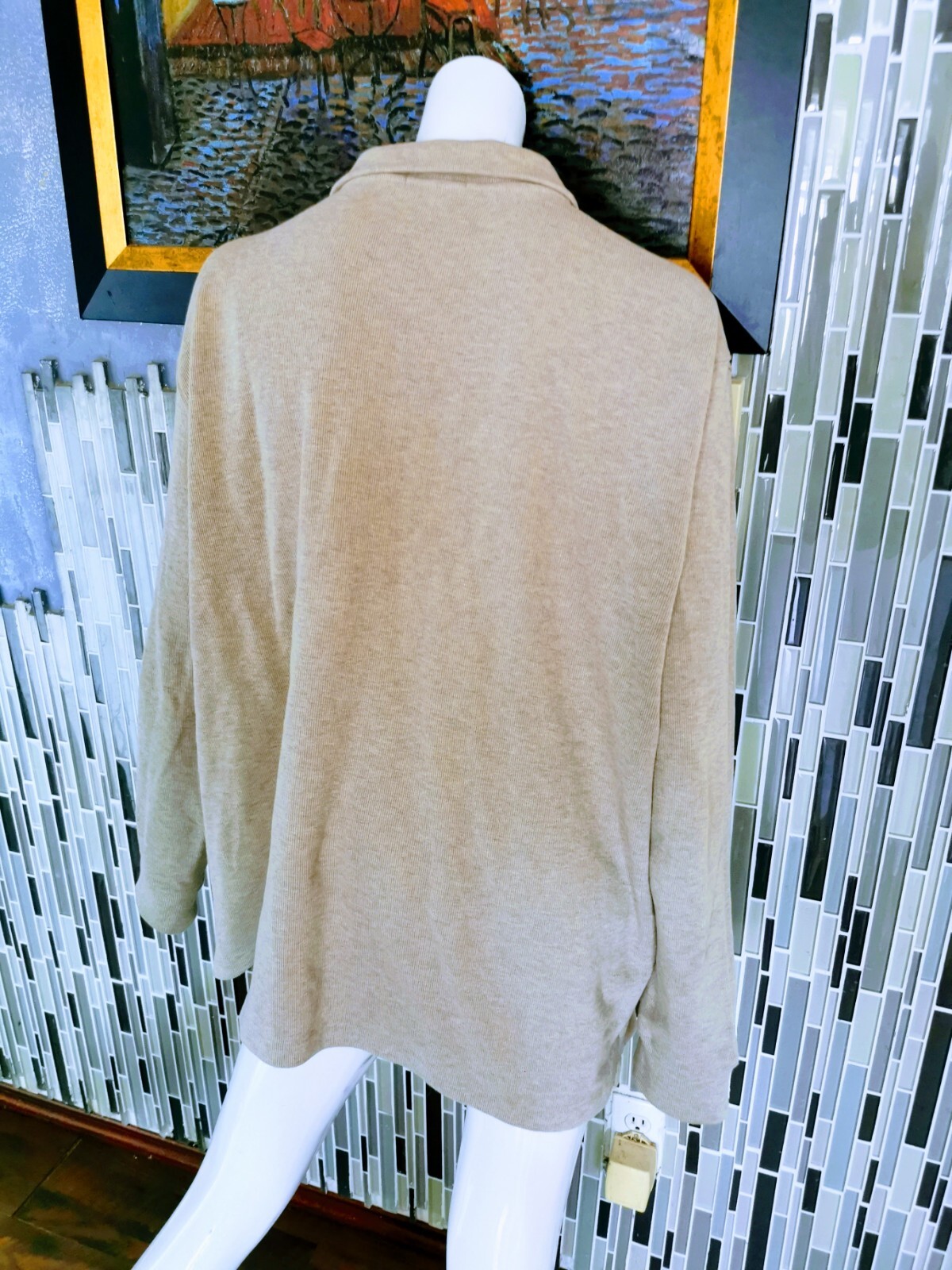 Maglione Polo Ralph Lauren da uomo XXL beige. 1 4 Felpa Cerniera Giacca Pony