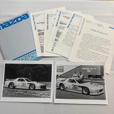 1986 Mazda RX-7 Racing Press Kit Brochure Photos Camel GT | eBay