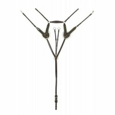 Ovation Elite Collection- 5-Point Sheepskin Padded Breastplate with Running Atta