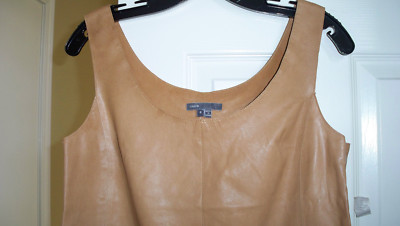 $750 Vince Light weight Leather Tank Dress NWT 4 6 8 10 Pecan GORGEOUS! | eBay $750 Vince Light weight Leather Tank Dress NWT 4 6 8 10 Pecan GORGEOUS! | eBay