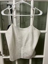 Vtg Vidal Sasson Cami White 1999 Sz L