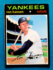 1971 Topps #419 Ron Hansen New York Yankees Baseball Card EX/VG
