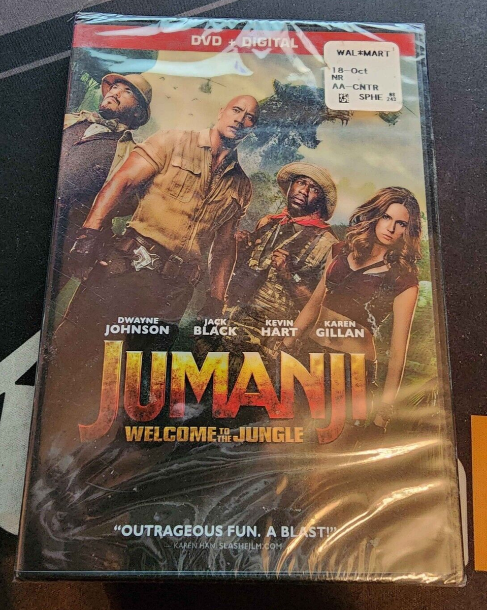 Jumanji: Welcome to the Jungle (DVD, 2017) New/Sealed THE ROCK