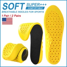 Soft Latex Shoe Insoles Heel Arch Support Shock Absorption Inserts Pad Cushion
