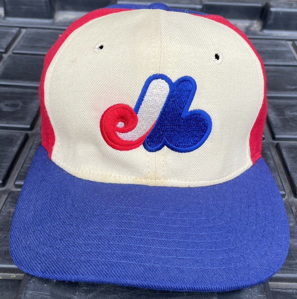 Vintage Montreal Expos Youngan 100% Wool Plain Logo Pinwheel Hat