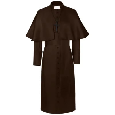 Halloween Todesgewand Kostüm: Mittelalter Mönch, Priester Cosplay Outfit