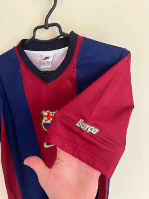 FC Barcelona 1998 1999 Home Vintage Football Shirt Nike Soccer