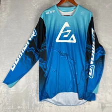 Answer Racing MX Offroad Long Sleeve Jersey Men’s Large Blue Water Design