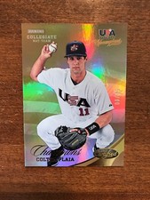 Colton Plaia 2013 USA Baseball Certified Champions Gold #140 New York Mets /25