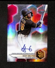 Eddy Beltre 2023 Bowman's Best Best of 2023 Refractor Auto San Diego Padres