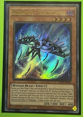 Carta Raidraptor - Tribute Lanius - GFTP-EN084 Ultra Rara 1ª Edición | Yu-Gi-Oh!