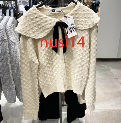 textured knit sweater zara