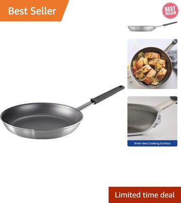 12-Inch Heavy-Gauge Aluminum Fry Pan - Perfect for Home and Professional Cooking