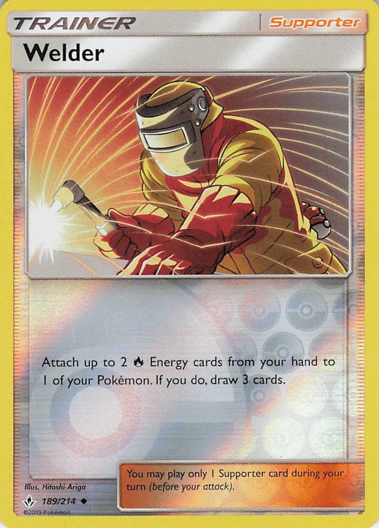 Welder Uncommon SM - Unbroken Bonds 189/214 LP Reverse Holo