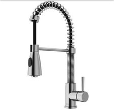 VIGO VG02003ST Brant Pull-Down Sprayer Kitchen Faucet in Stainless Steel