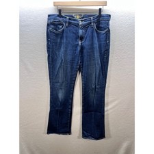 Lucky Brand Classic Rider Jeans Bootcut Womens 12 Blue Denim USA Made 3181