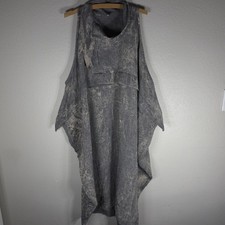 Dress To Kill By Jane Mohr Gray One Size Tank Tunic Dress Abstract Scunched