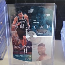 Upper Deck 1997-98 SPx Tim Duncan Rookie #37 Spurs NBA Basketball Card. rookie card picture