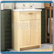 23"/ 31" Bathroom Vanity w/Ceramic Sink,Flip Drawer Storage Cabinet Freestanding