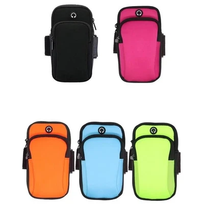 Sports Arm Band Mobile Phone Holder Bag Running Gym Armband Exercise All Phones - Image 1 of 4